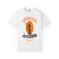Portsmouth England Graphic T-Shirt - Vintage Seaside Landmark Orange Tee